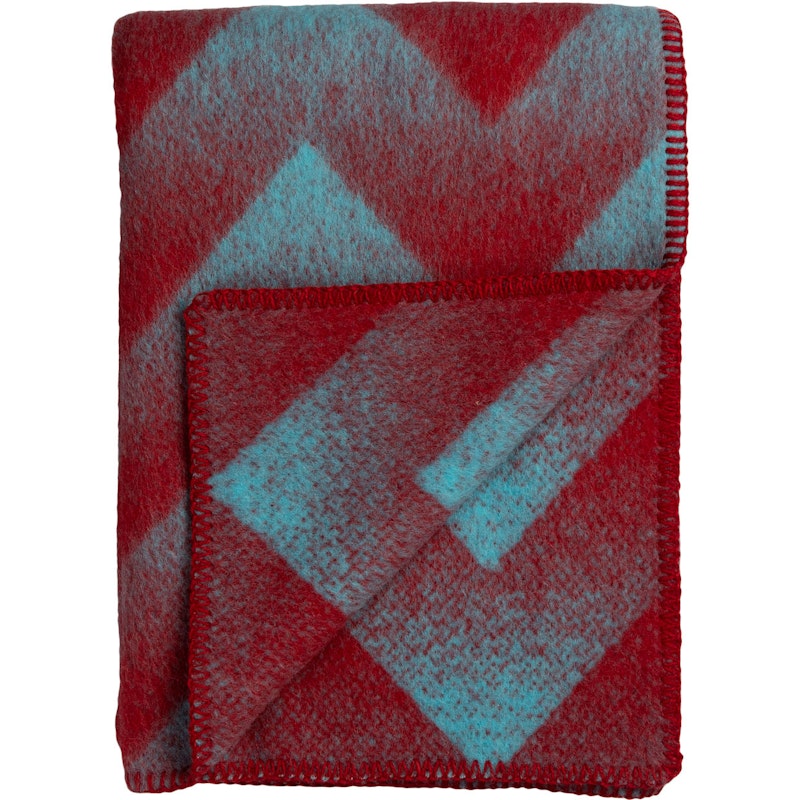 Lynild Throw 135x200 cm, Red/Blue