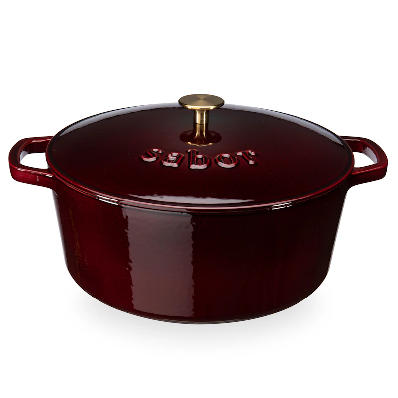 Classic Cast Iron Pot 6,7 L, Zinfandel