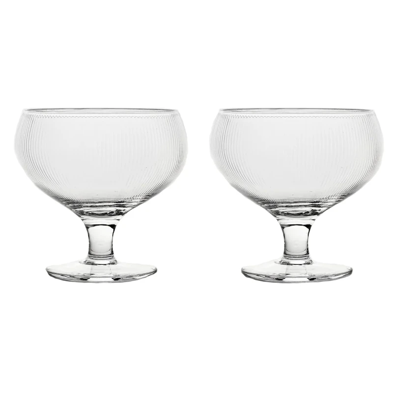 Blanka Champagne Coupe Fluted 30 cl 2-pack, Clear