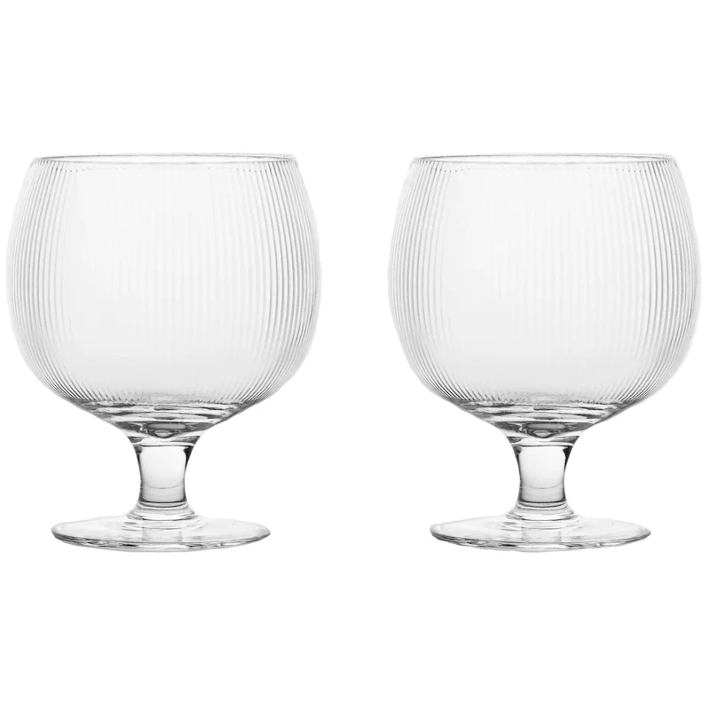 Blanka Wine Glass Fluted 35 cl 2-pack, Clear