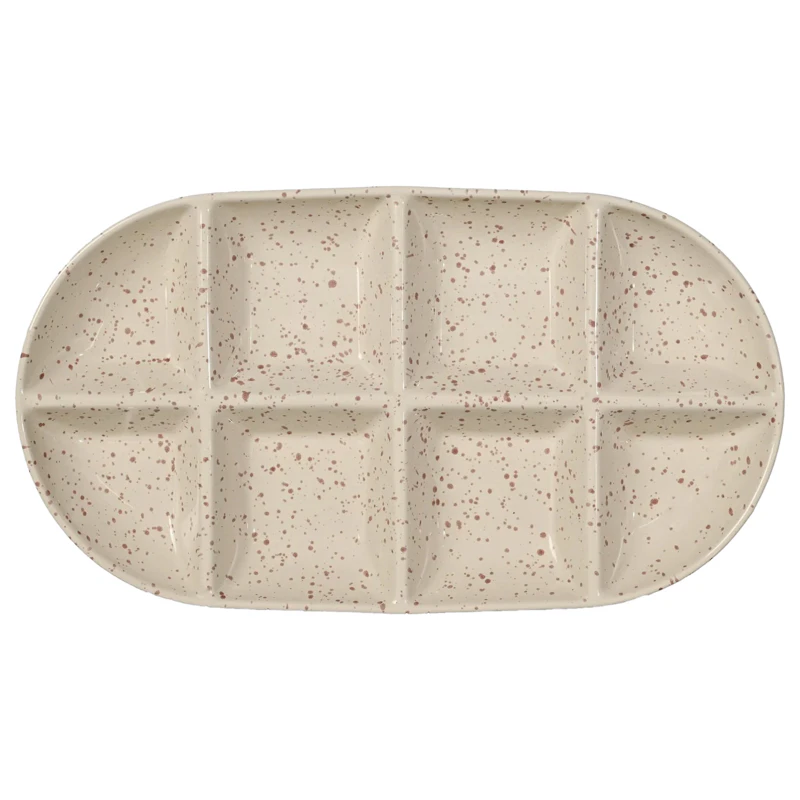 Ditte Serving Bowl 20x36 cm, Beige