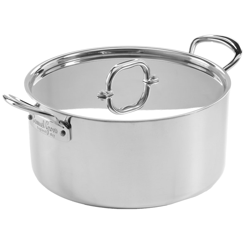 Pot With Lid Stainless Steel, 5 L