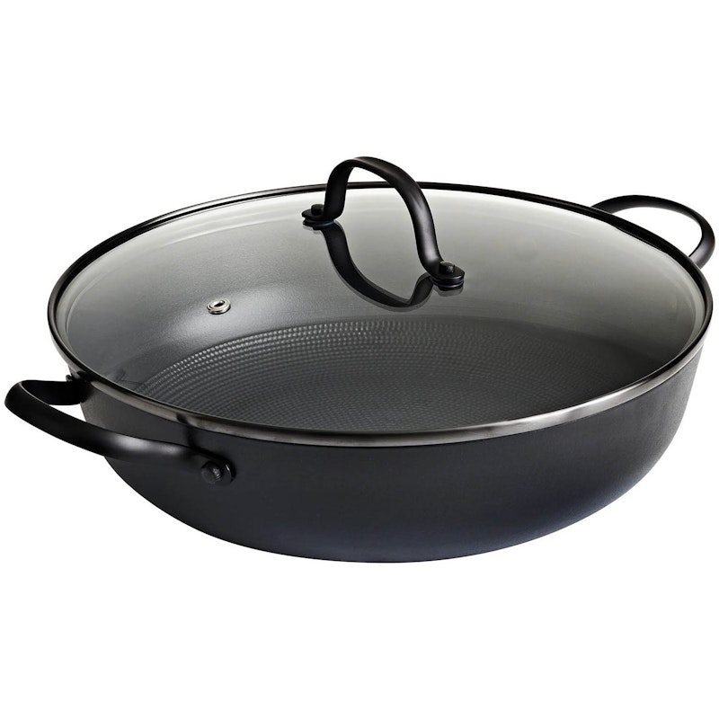 Sauté Pan Lightweight Cast Iron With Non-stick Coating Ø30 cm, Black