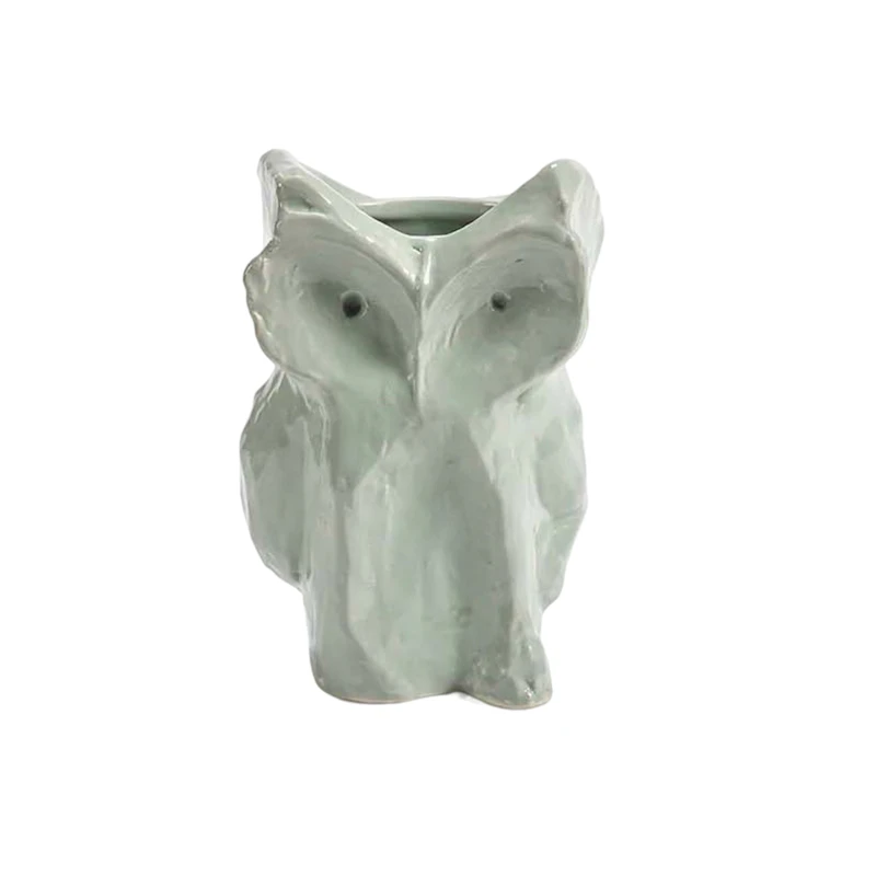 After Midnight Owl vase S, Light Blue