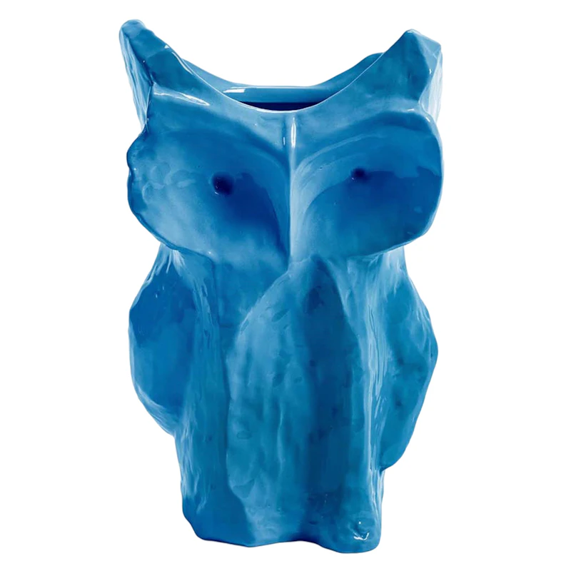 After Midnight Owl vase L, Blue