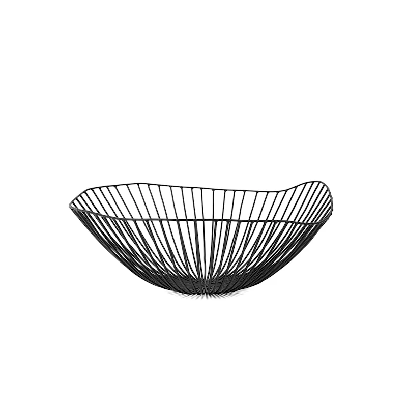 Cesira Fruit Basket, Black
