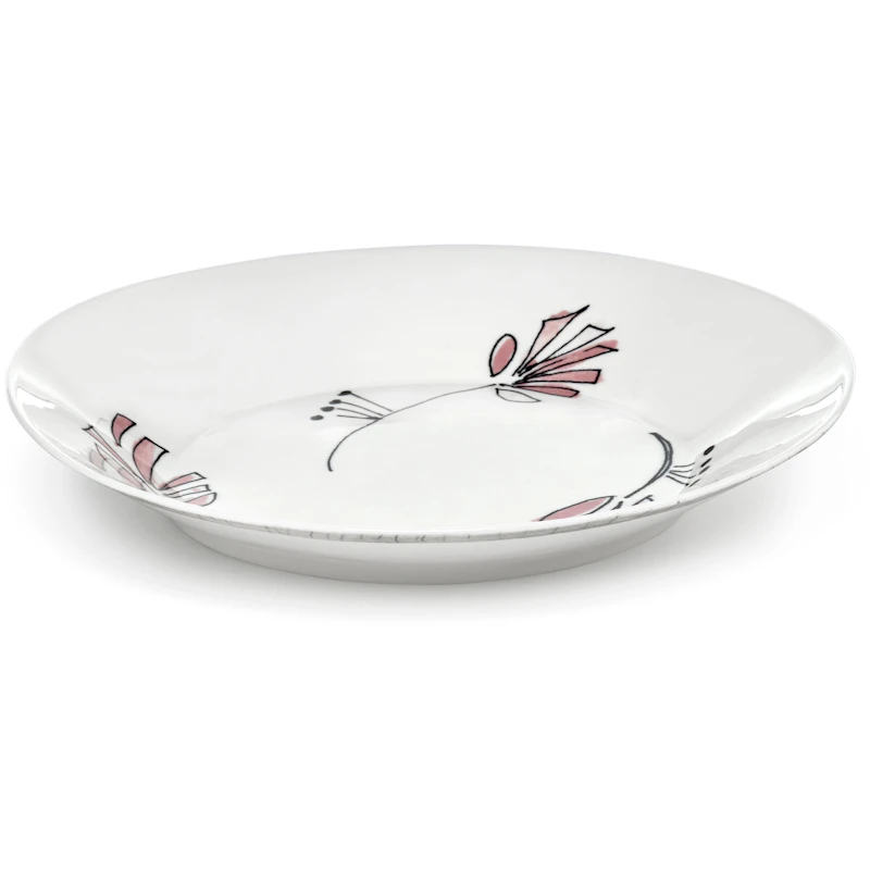 Fiore Rosa Deep Plate L