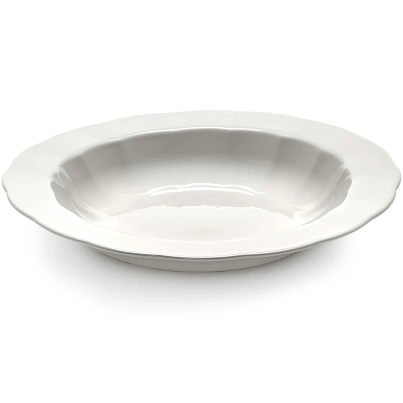 Silhouette Pasta Plate Large, White