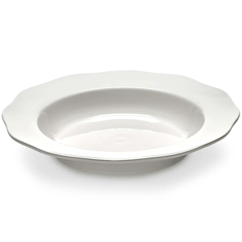 Silhouette Pasta Plate Medium, White
