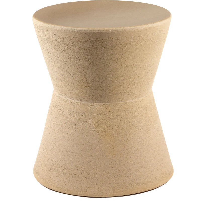 Pawn Side Table Stoneware, Beige