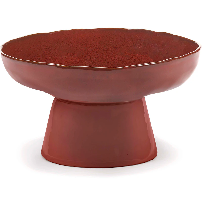 La Mère Bowl With Foot, Venetian Red
