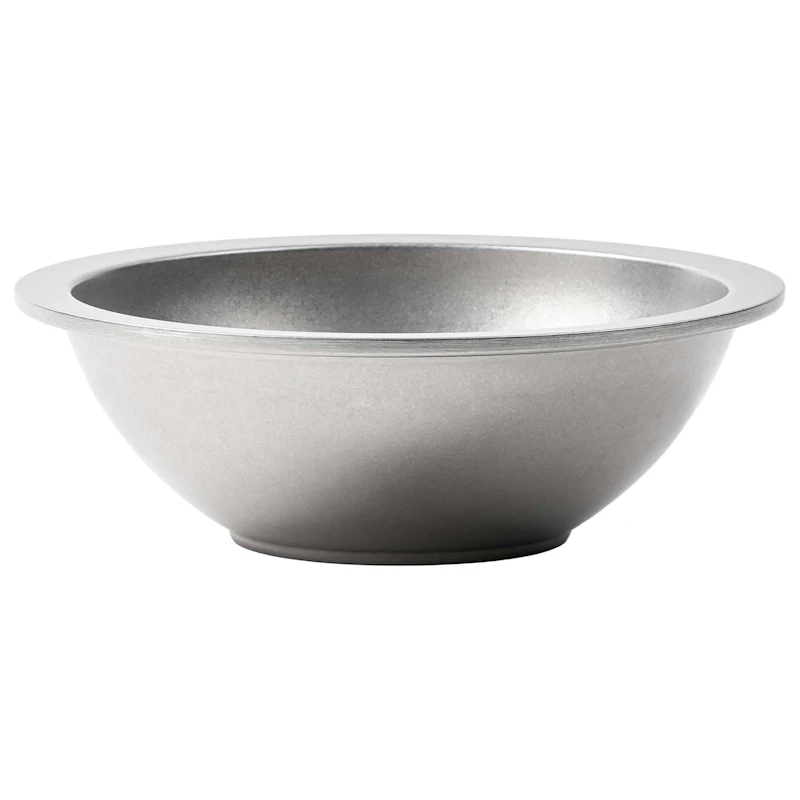 Steel Bowl 02, Stonewashed Silver