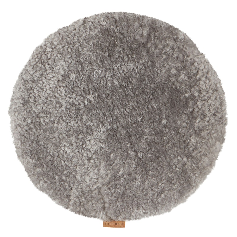 Jill Chair Cushion Round Ø38 cm Padded, Granite