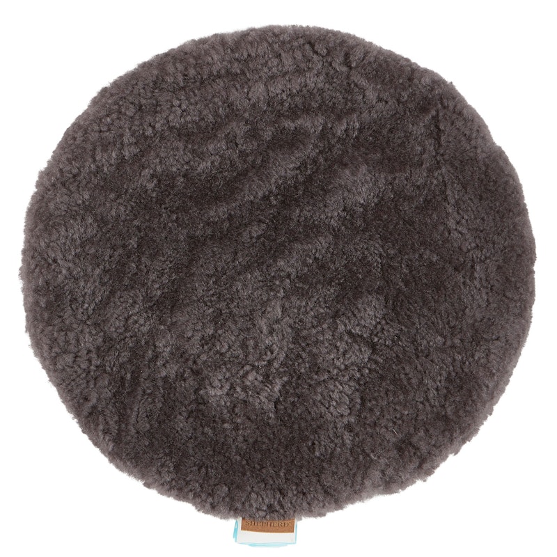 Jill Chair Cushion Round Ø38 cm Padded, Carbon