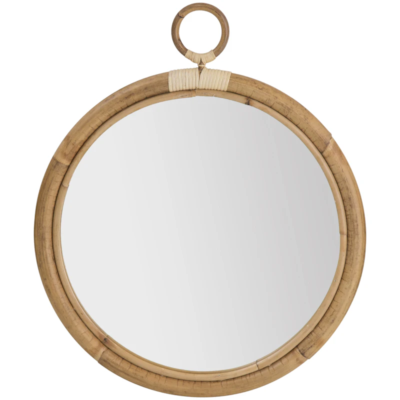 Ella Wall Mirror Rattan Natural, Ø45 cm