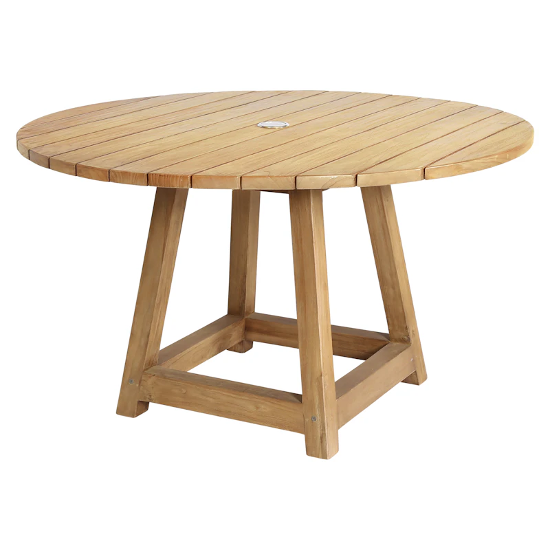 George Dining Table Outdoor Teak, Ø120 cm