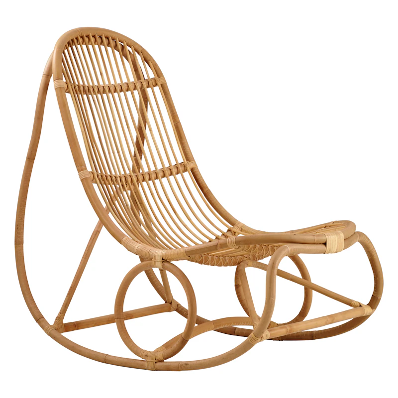 Nanny Rocking Chair Rattan, Natural