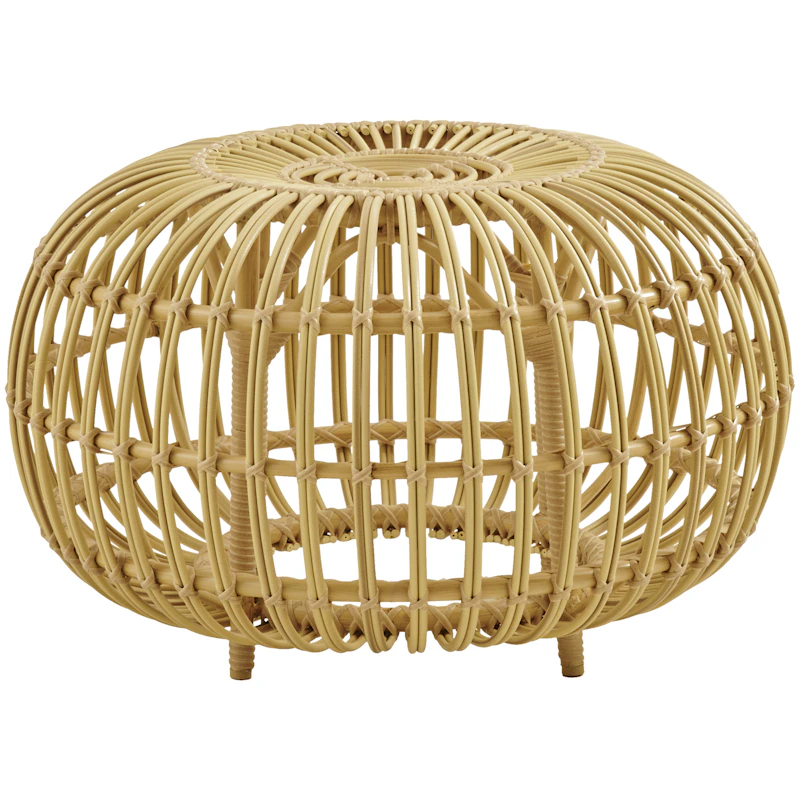 Ottoman Footstool Outdoor Natural, Ø65 cm