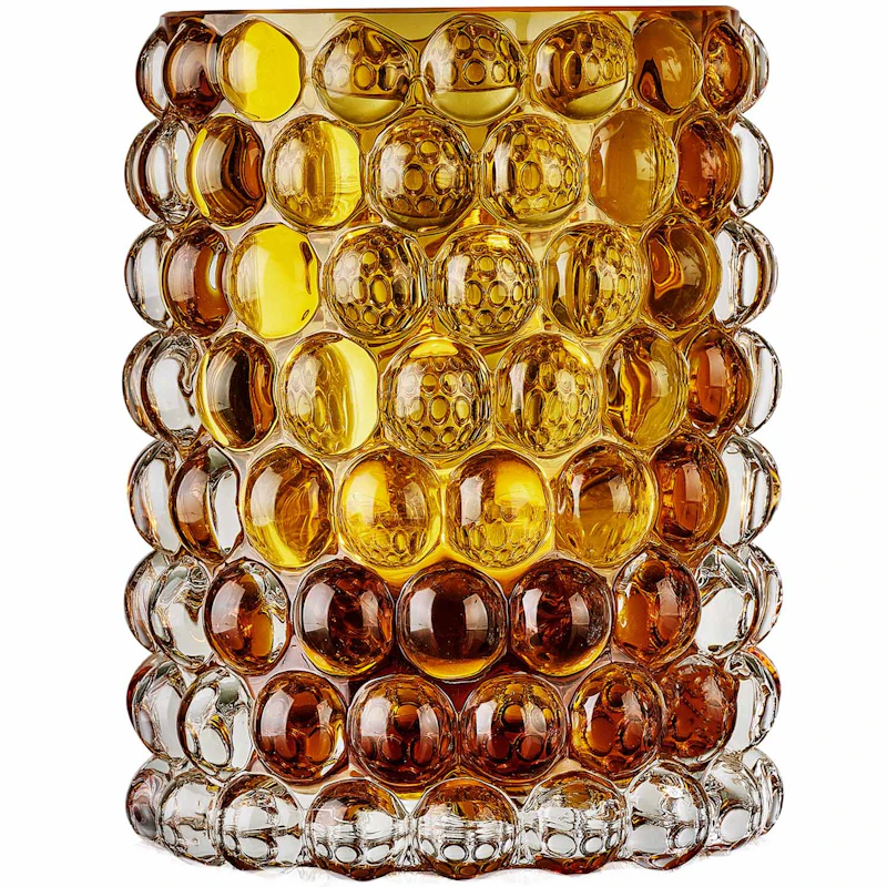 Hurricane Boule Candle Holder Large 18 cm, Amber