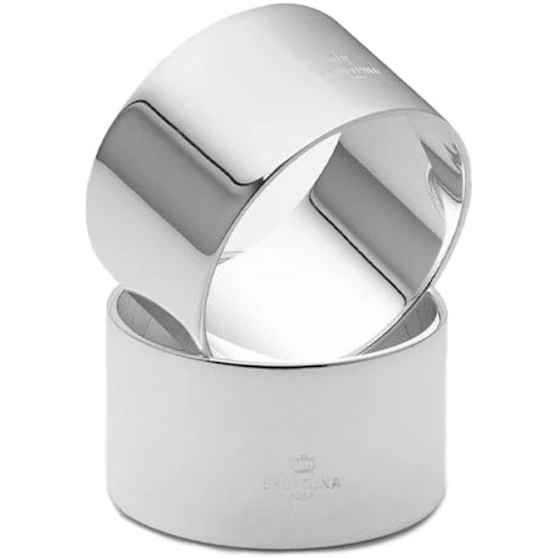 Napkin Rings Silver plated Brass 2-pack