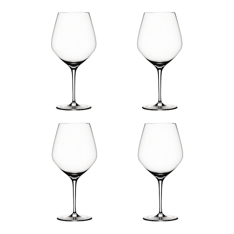 Authentis Burgundy Glass Set of 4, 75 cl