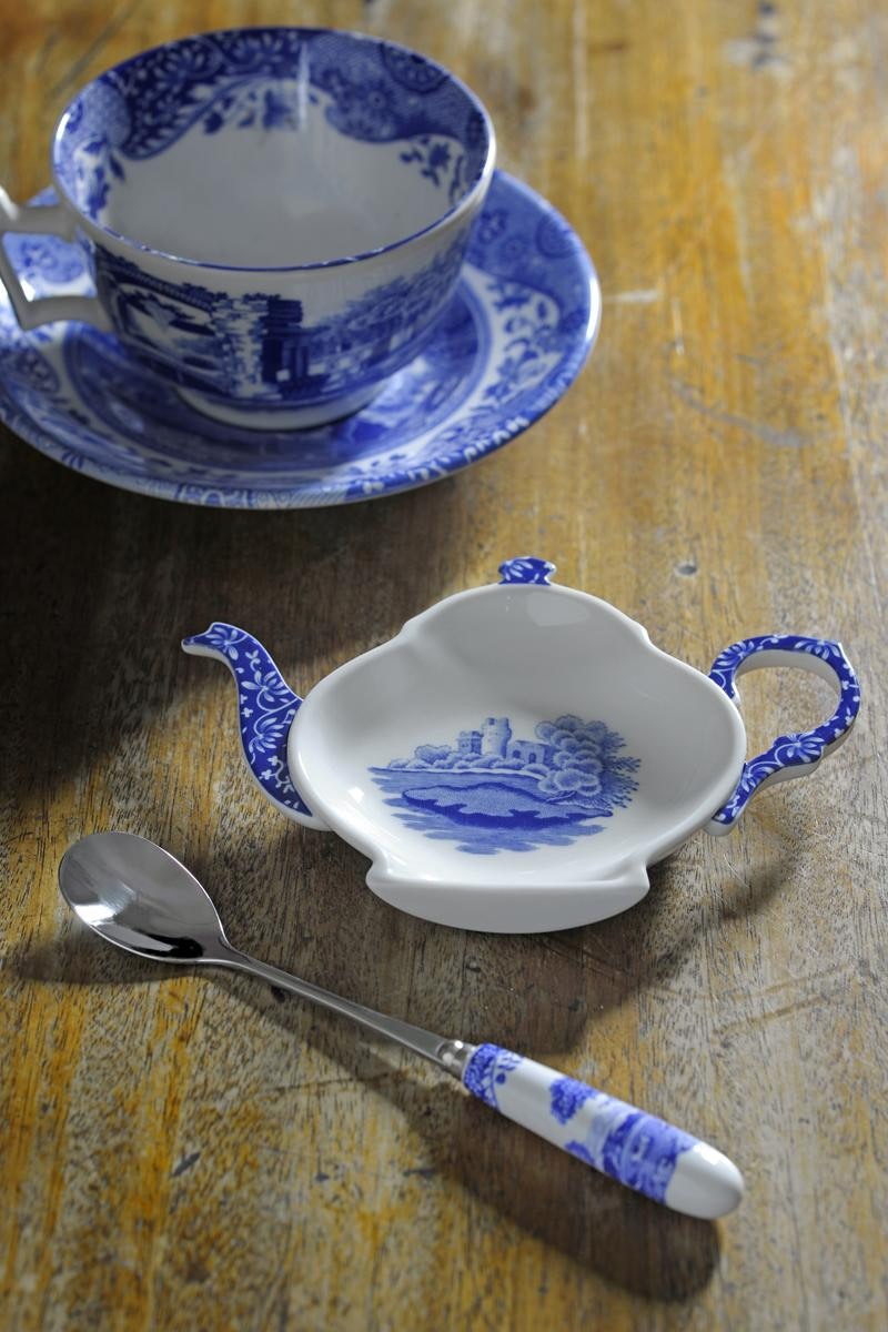 Blue Italian Breakfast Cup With Saucer, 28 cl