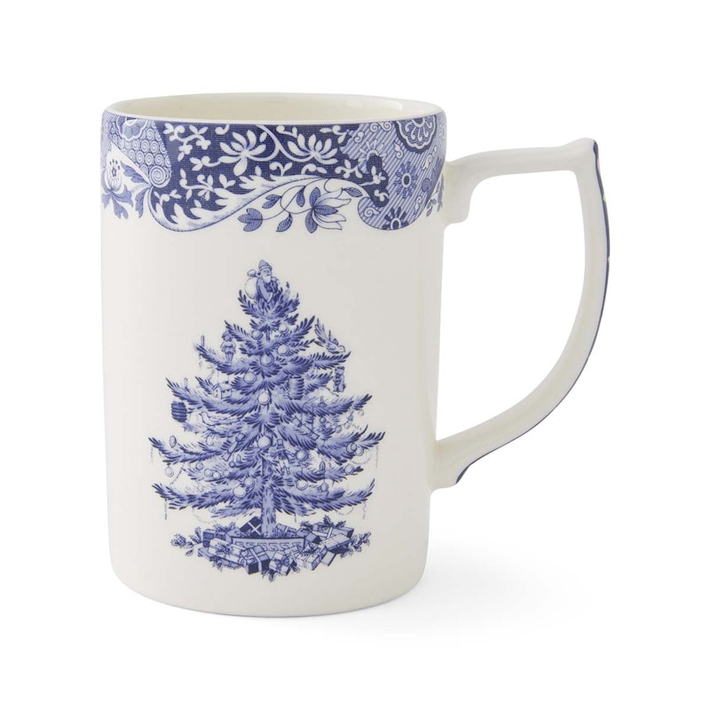 Blue Italian Christmas Mug 35 cl, Blue