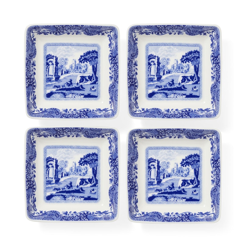 Blue Italian Dishes 8x8 cm, 4-pack