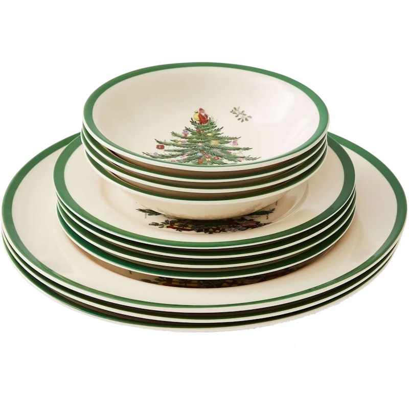 Christmas Tree Tableware Set 12-pack