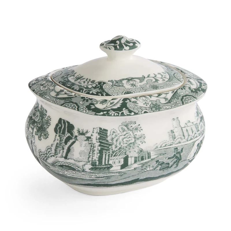Heritage Green Italian Sugar Bowl, Green