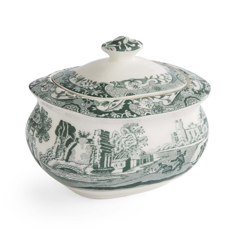 Heritage Green Italian Sugar Bowl, Green