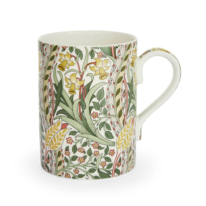 William Morris & Co Mug, Daffodil/Bayleaf Madder