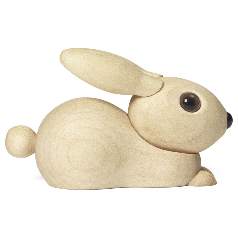 Bell Baby Rabbit Wooden Figurine 3.5 cm