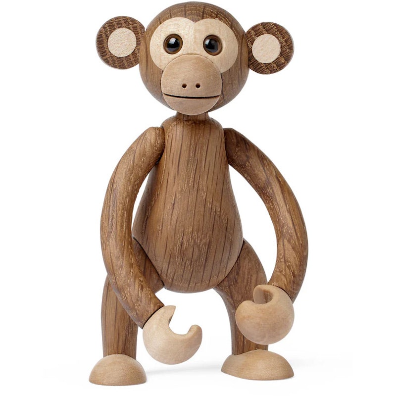 Jolly Wooden Figurine Monkey