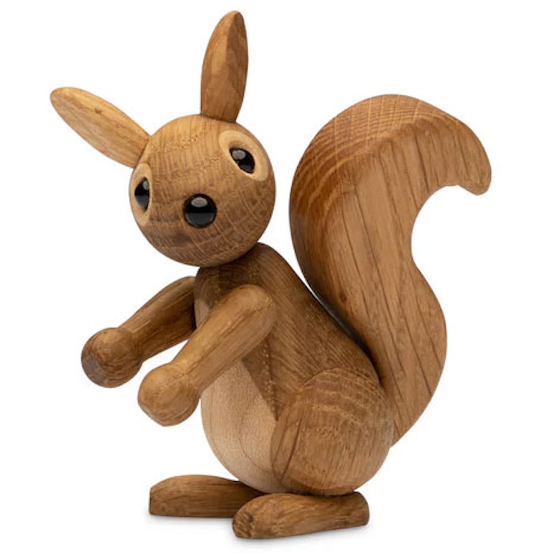 Peanut Wooden Figurine Squirrel