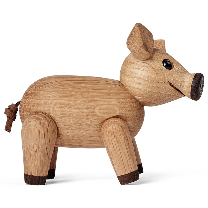 Percy Pig Wooden Figurine 9 cm