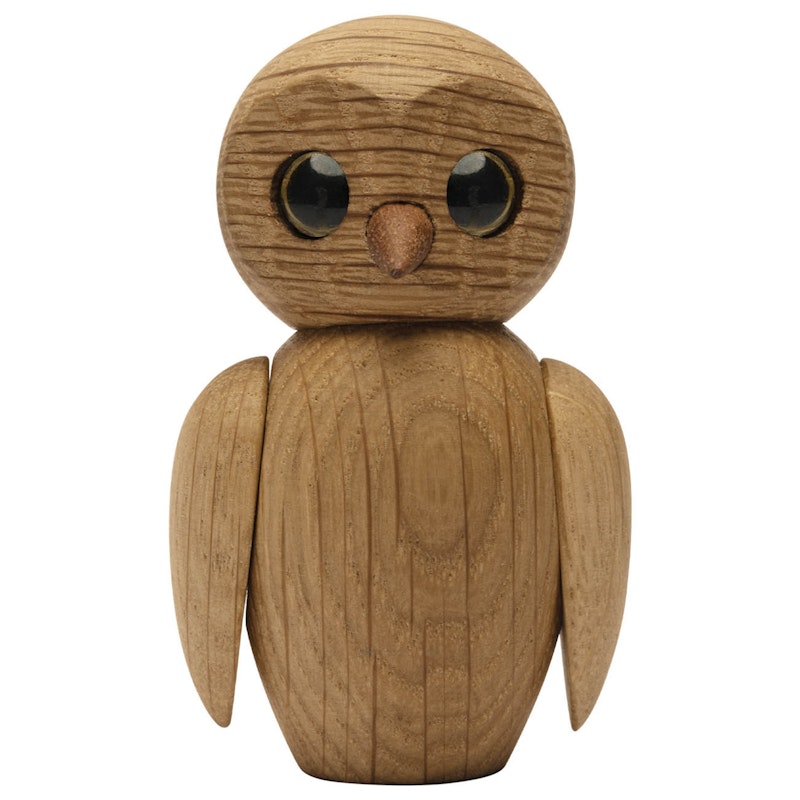 Wise Owl Wooden Figurine 7 cm
