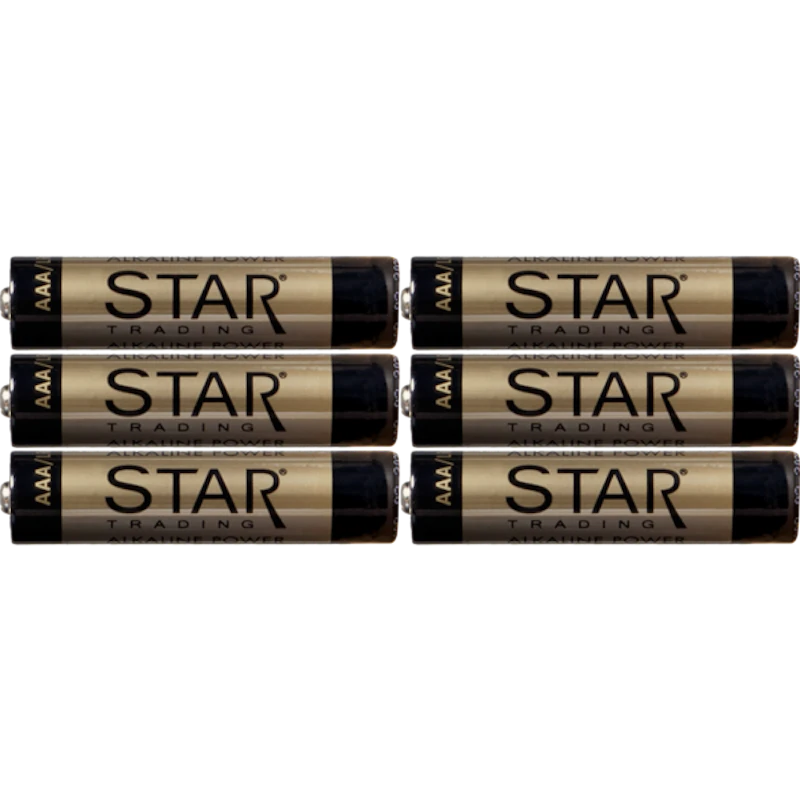 AAA Alkaline Power Batteries, 6-pack