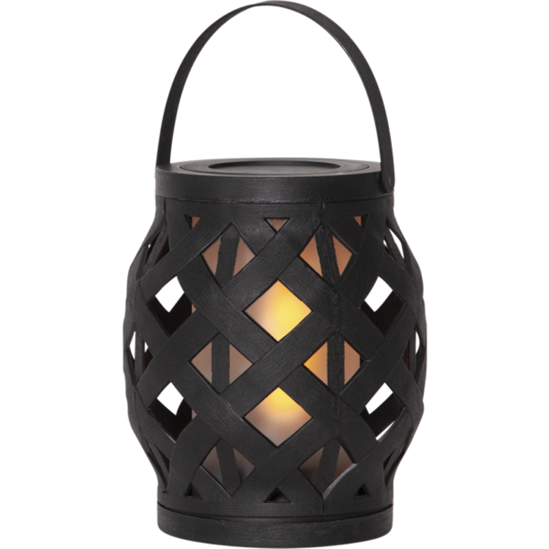 Flame Lantern 16 cm, Black