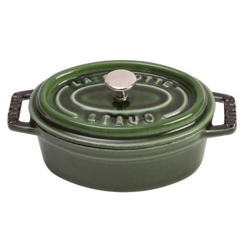 Oval Casserole in Cast Iron 4,2 L, Basil Green