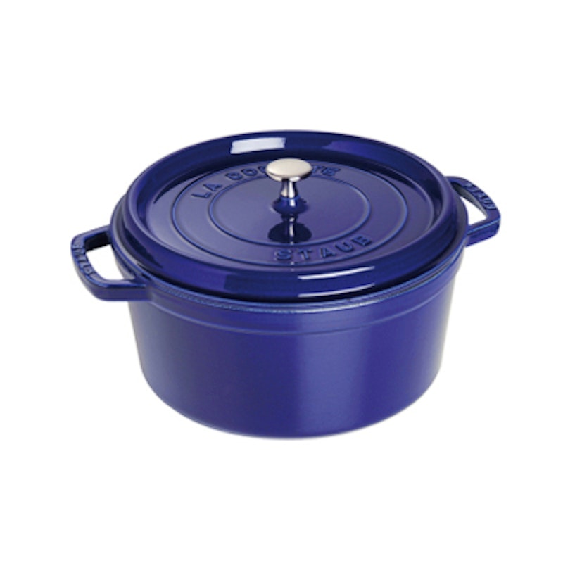 Round Casserole in Cast Iron 8.35 L, Dark Blue