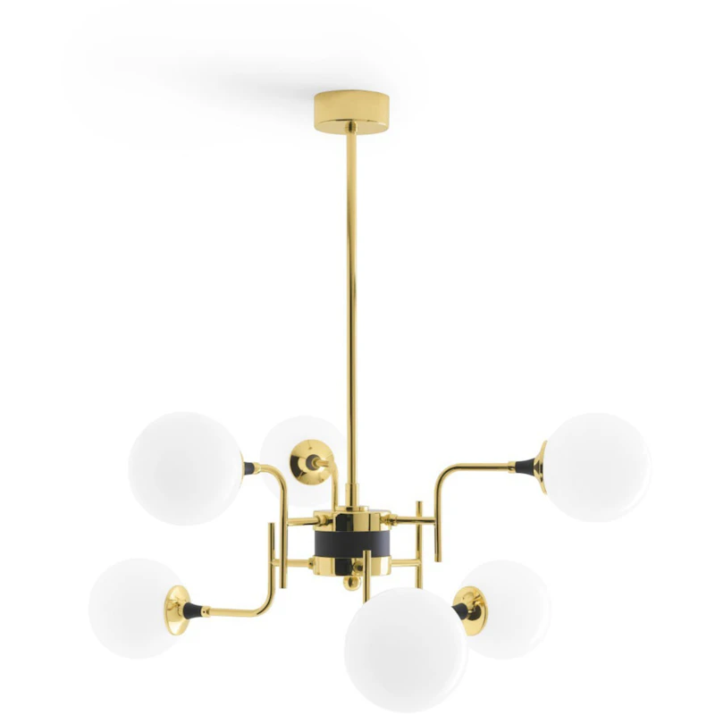 Galassia 6 Pendant, Brass