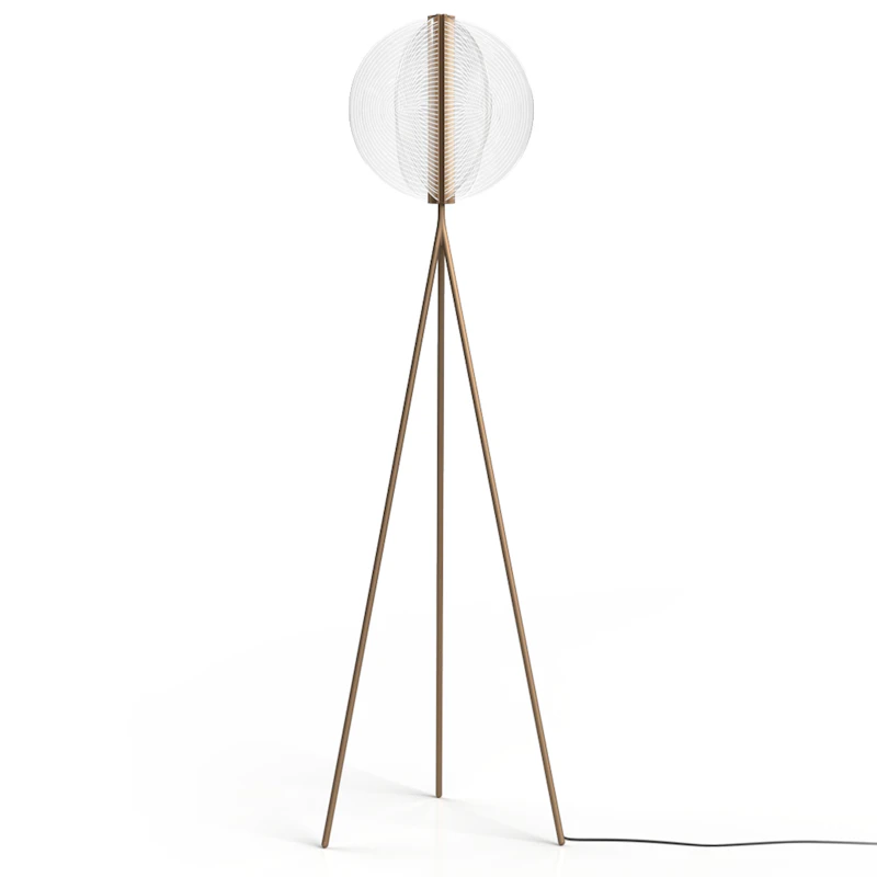 Papylia Floor Lamp, Dark Bronze