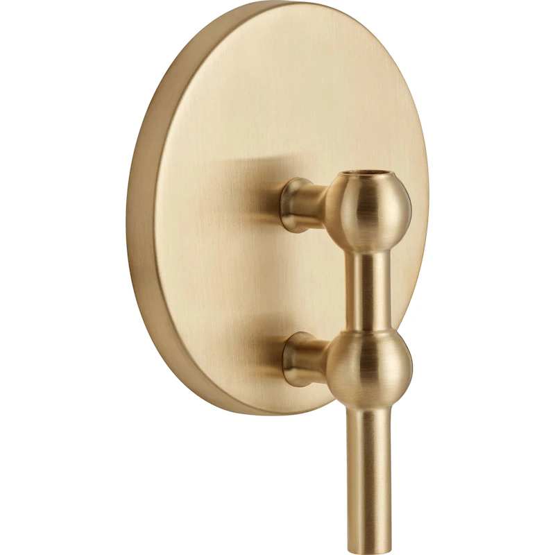 Nagel Wall Candle Holder, Brushed Brass