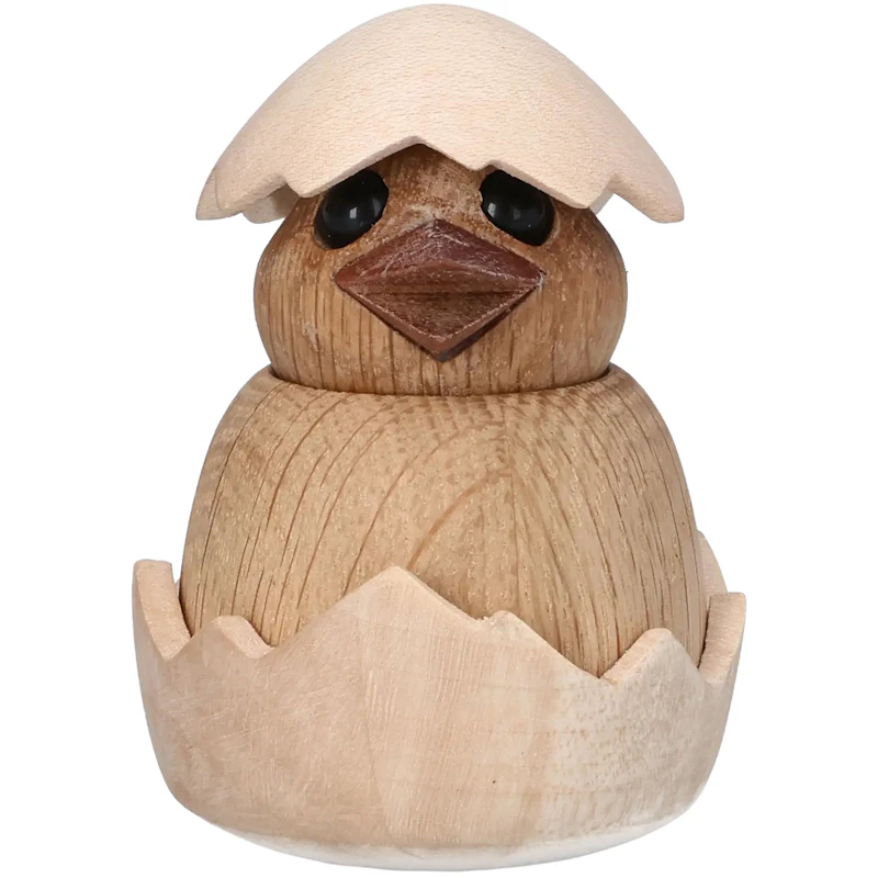 Chick Wooden Figurine Chicken, 8 cm