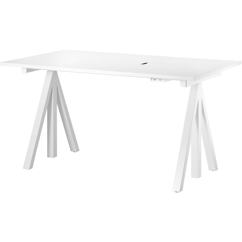 String Works Desk Top 160 cm, White Laminate