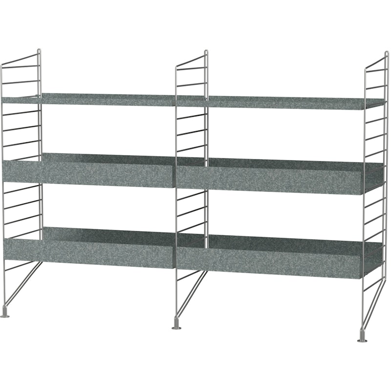 String Outdoor Shelf A, Galvanised Steel