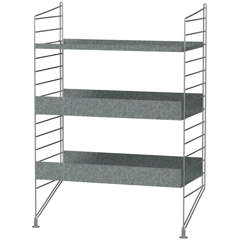 String Outdoor Shelf B, Galvanised Steel