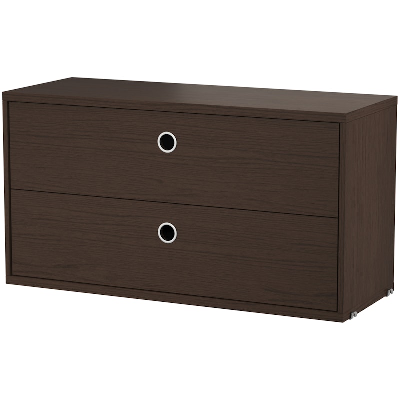 String Chest Of Drawers 78x30 cm, Dark Oak
