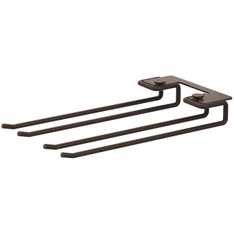 String Hanger Racks For Glasses 30 cm 2-pack, Dark Brown